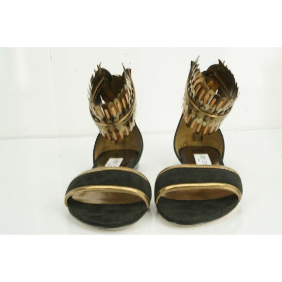 Jimmy Choo Kimro Fringe Ankle Strap Flat Sandals Size 38 Women's $995 NIB Toe - Picture 7 of 12